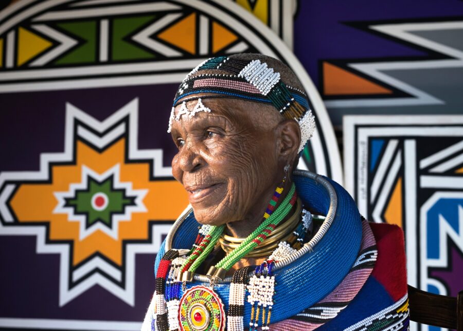 Esther Mahlangu exhibition in Cape Town