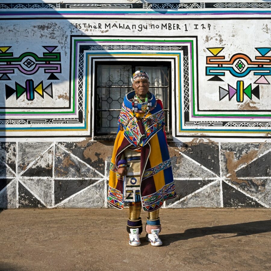 Esther Mahlangu exhibition in Cape Town