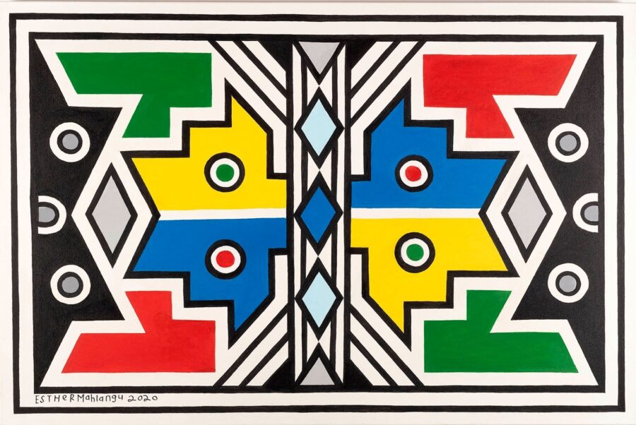 Esther Mahlangu exhibition in Cape Town