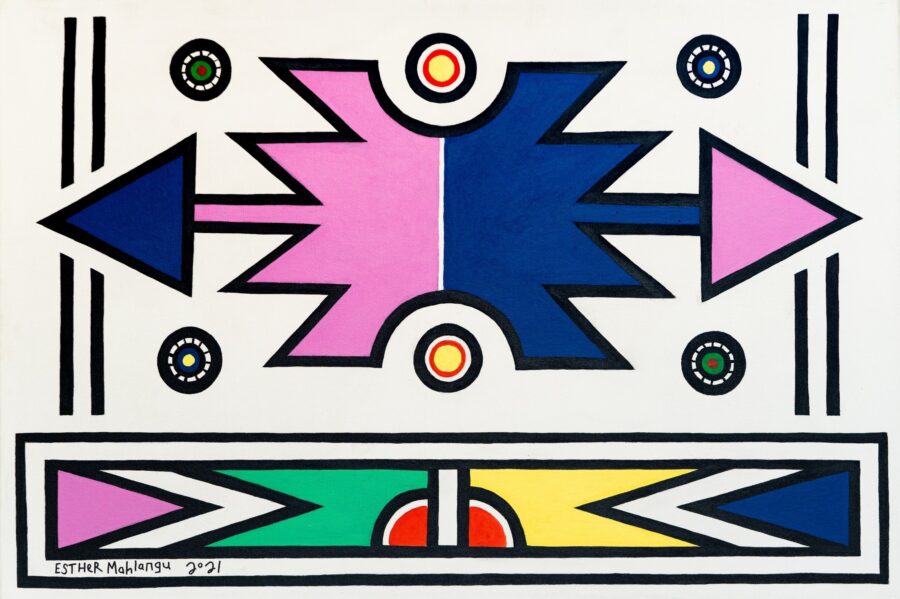 Esther Mahlangu exhibition in Cape Town